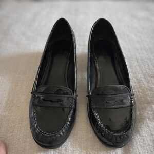 Ralph Lauren Black Patent Leather Loafers